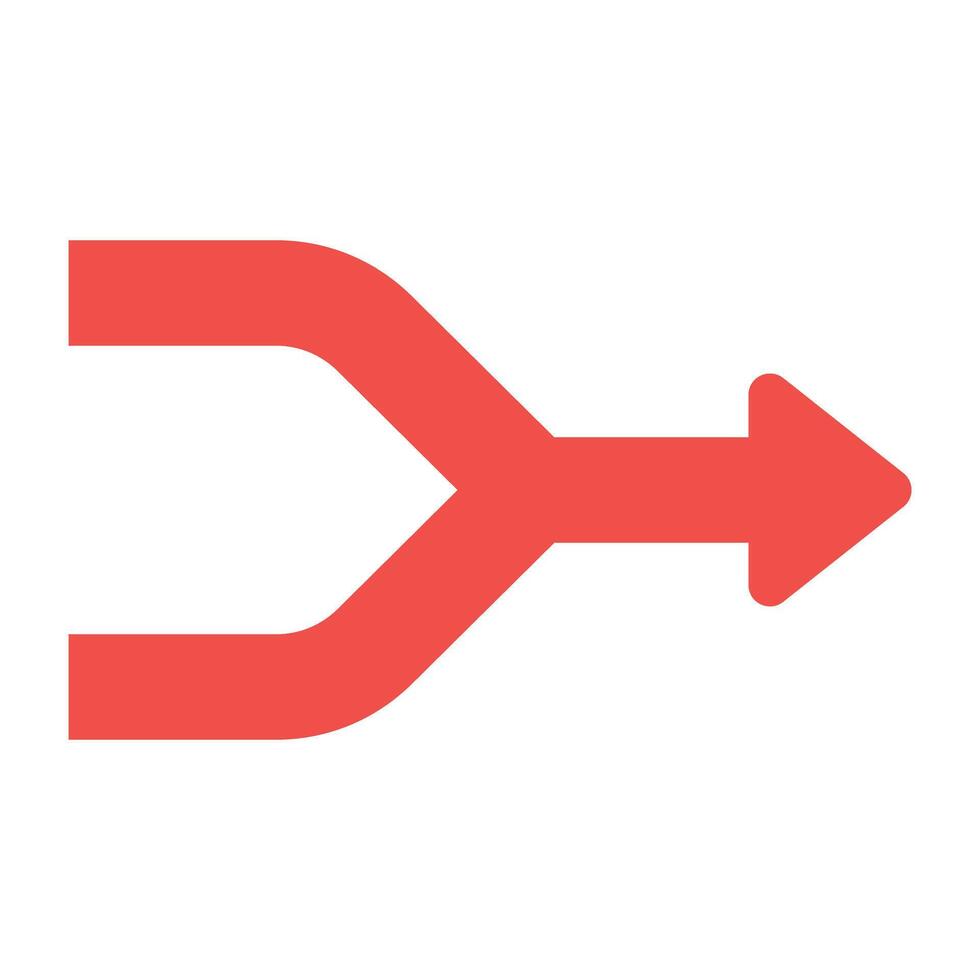 An icon design of murge arrow vector