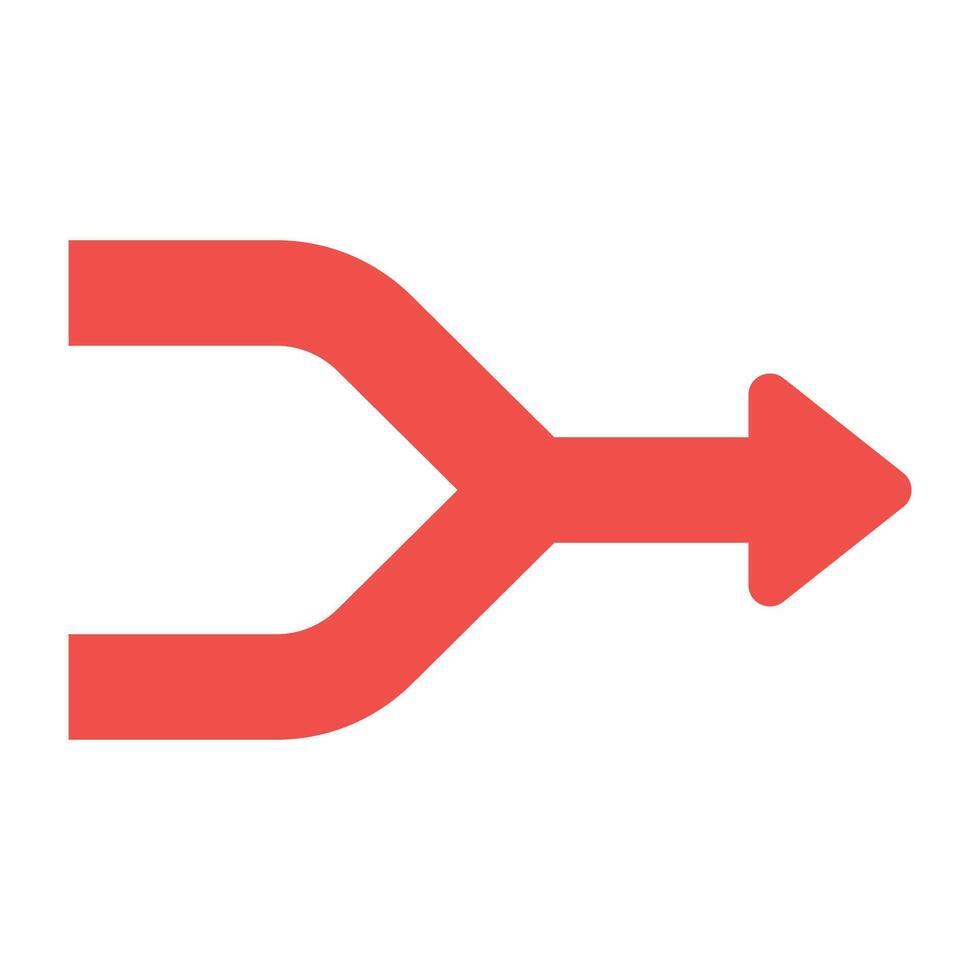 An icon design of murge arrow vector