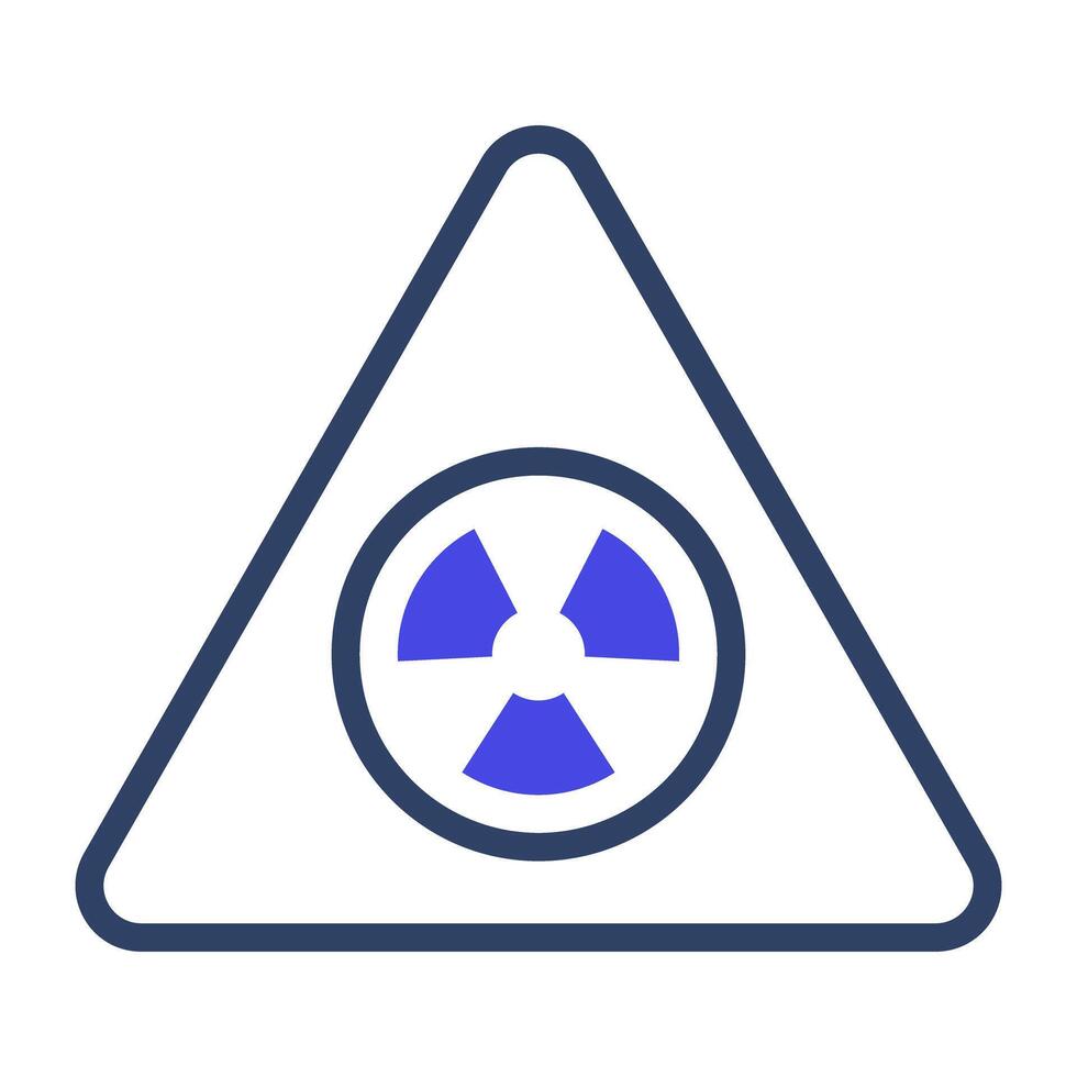 A flat design, icon of radiation vector