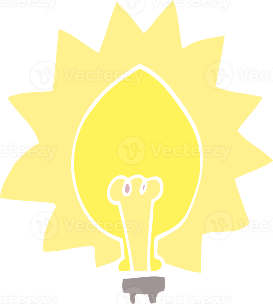 cartoon doodle light bulb png
