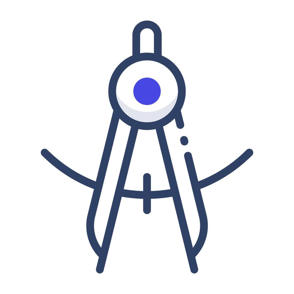 A flat design, icon of divider vector
