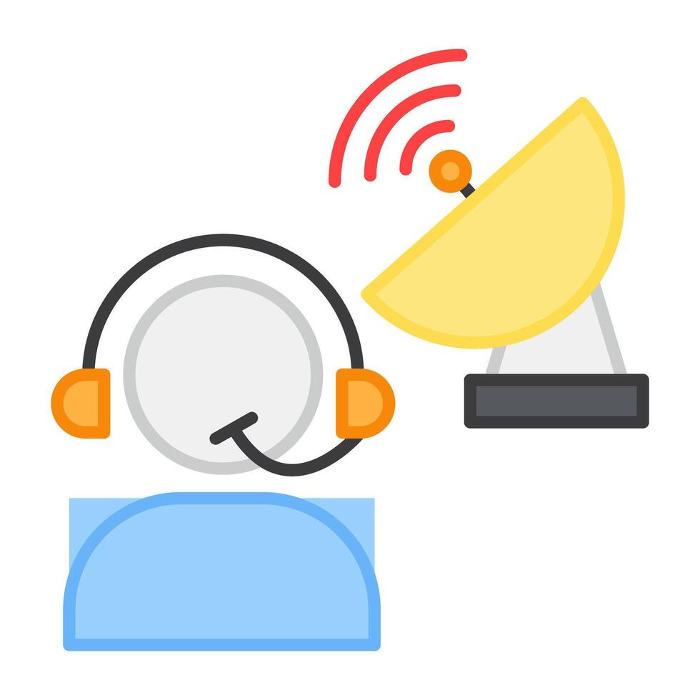 A trendy design icon of customer service vector