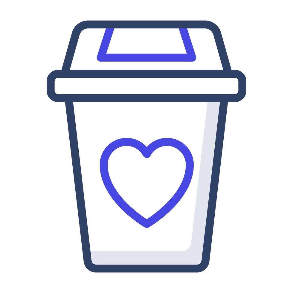 un icono diseño de Eliminar amar, editable vector