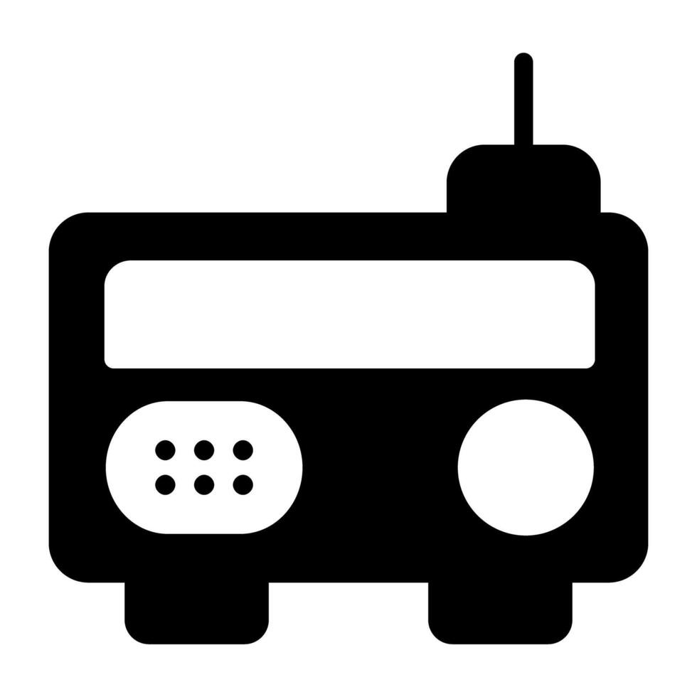 A trendy vector design of radio icon