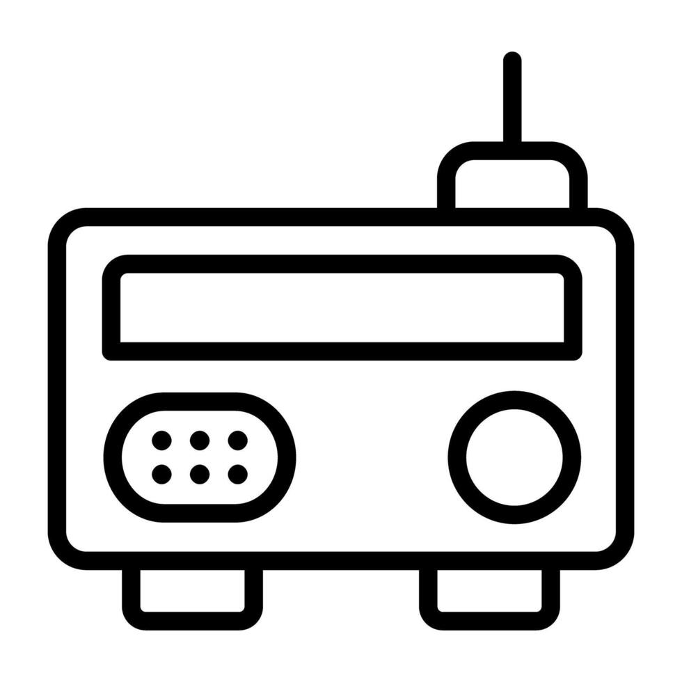 A trendy vector design of radio icon