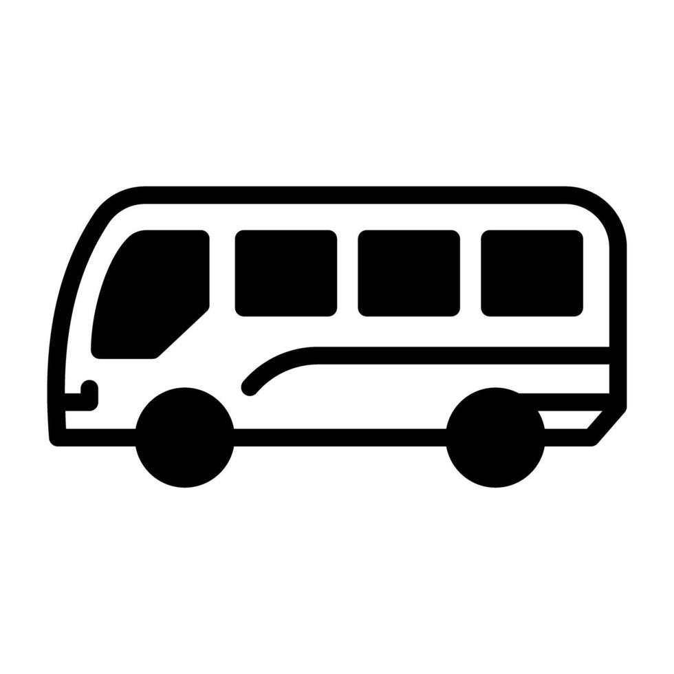 A premium download icon of bus vector
