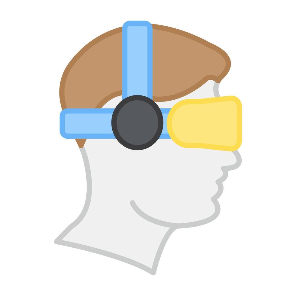 A unique design icon of vr headset vector