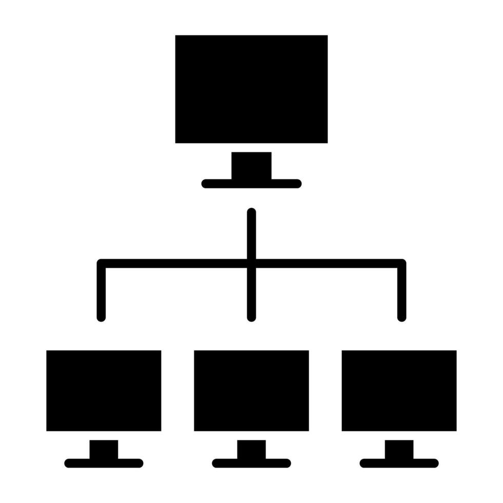 Computer connections denoting concept of lan network vector