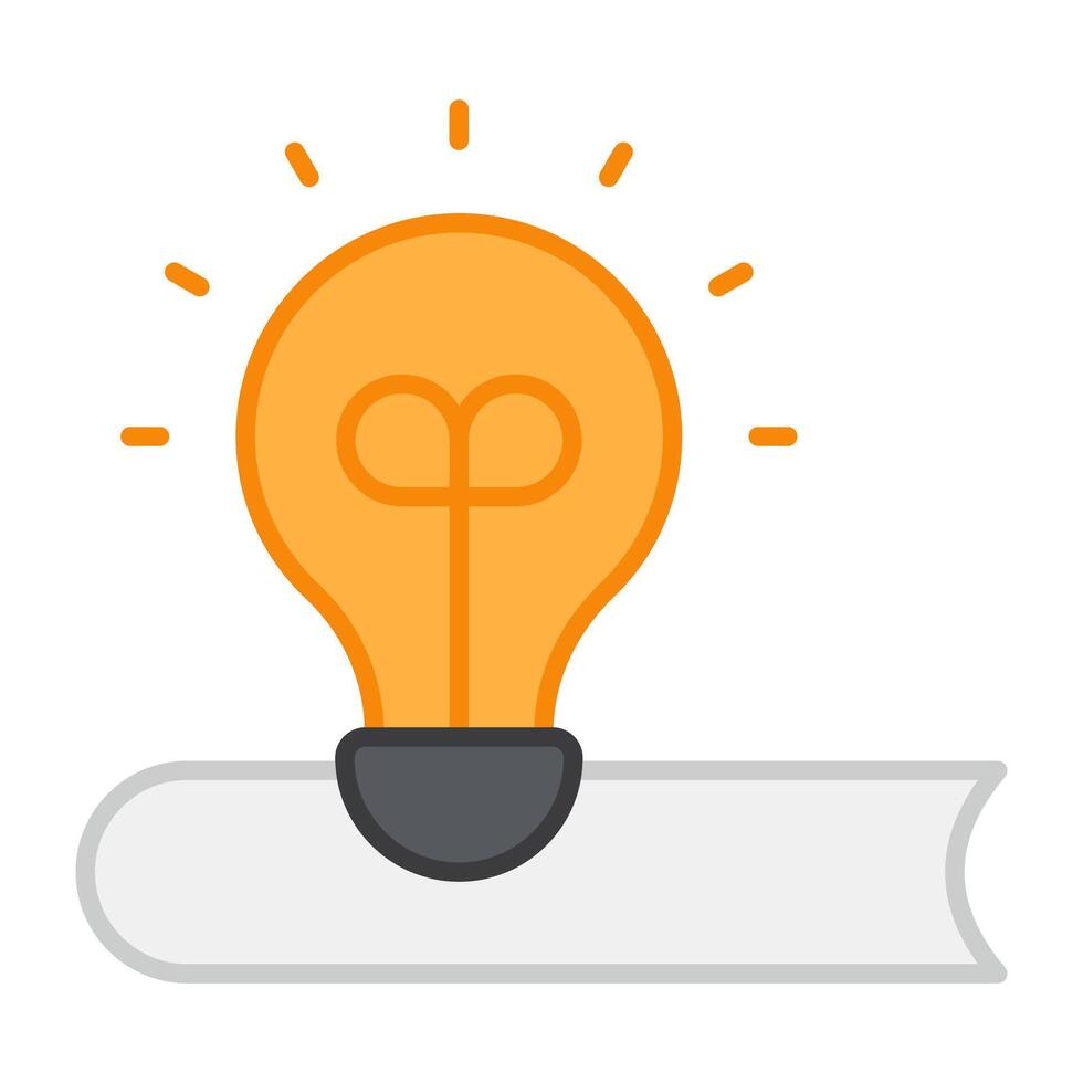 A flat design, icon of creative education vector