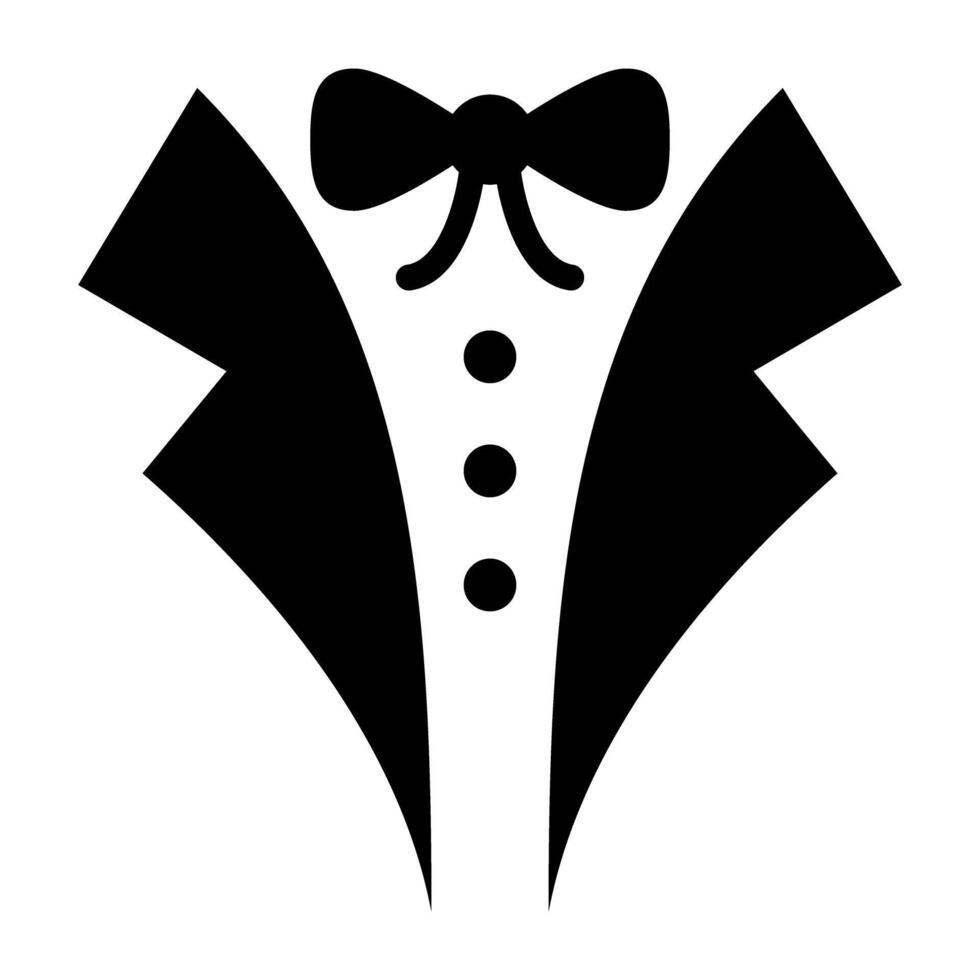 A trendy vector design tuxedo, formal dress clothing