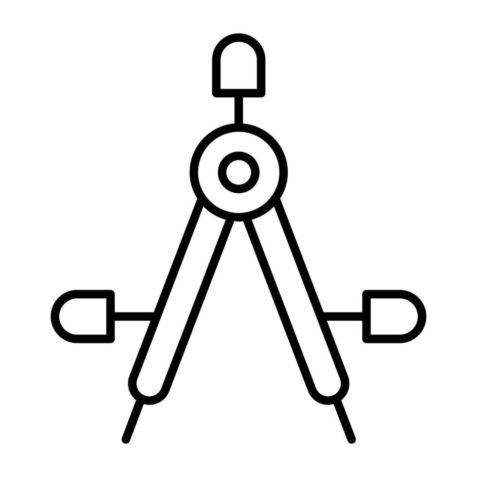 A linear design, icon of divider vector