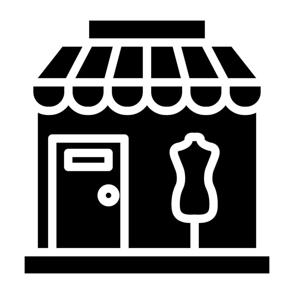 A unique design vector of shop architecture