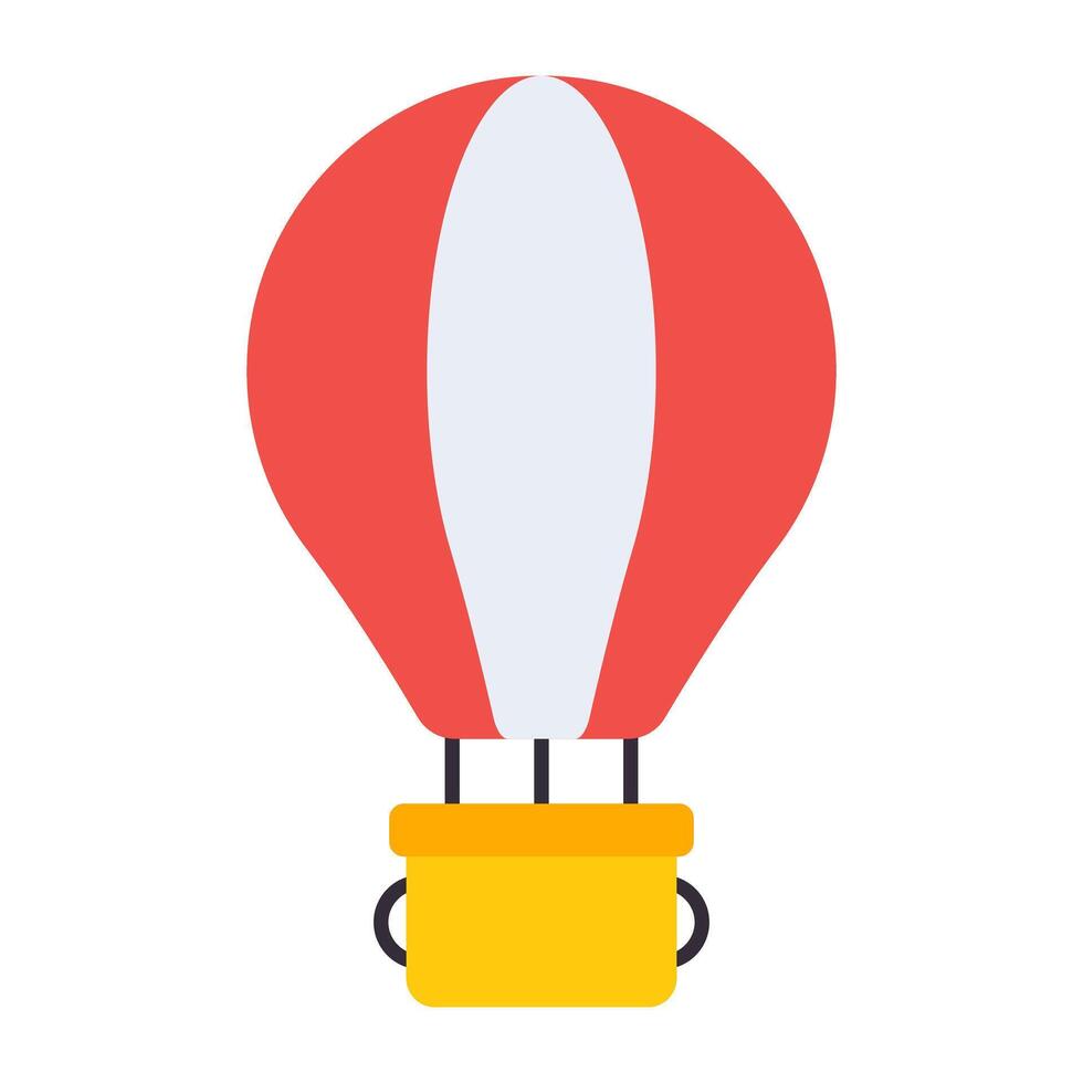 Hot air balloon or fire balloon best for adventure vector