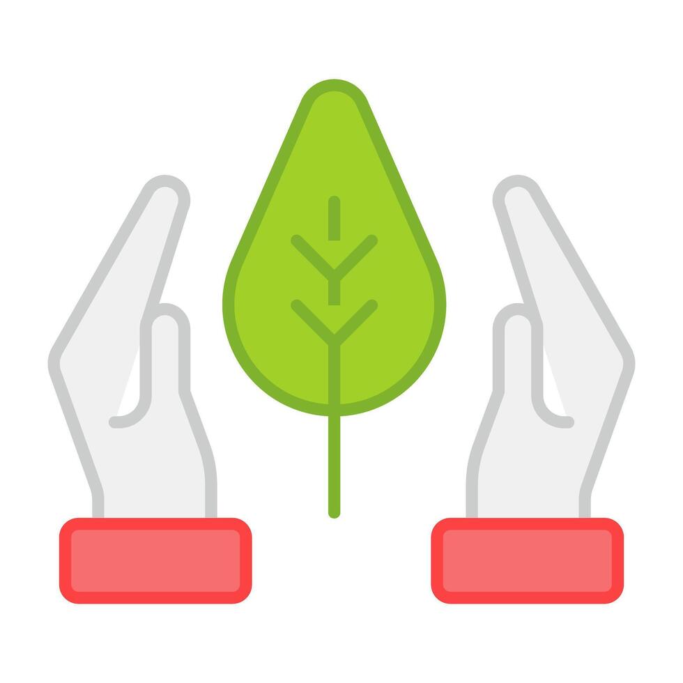 A flat design, icon of plant care vector