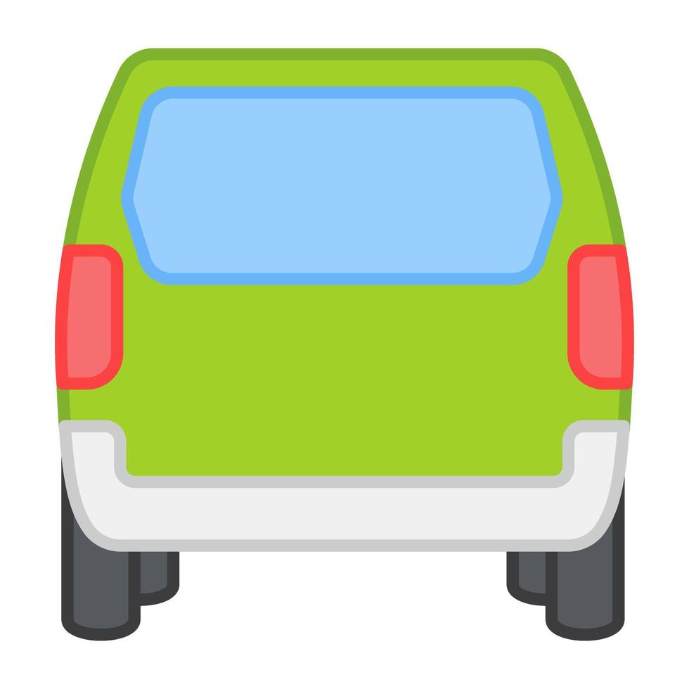 Hatchback, flat design of private transport vector