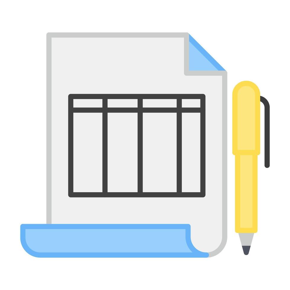 A flat design, icon of prototype vector