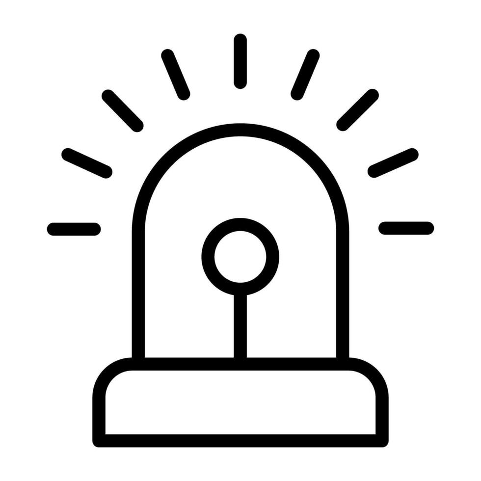 A perfect design icon of ambulance flasher, siren icon vector