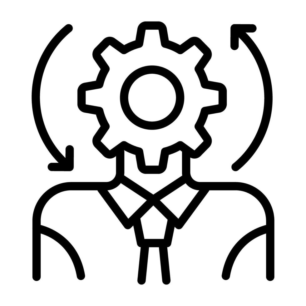 A trendy vector design of administrator icon