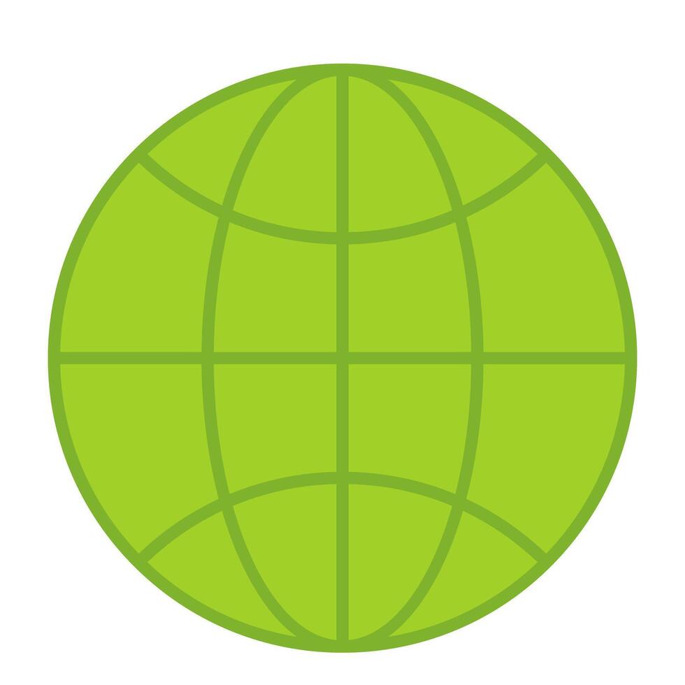Modern style icon of globe vector