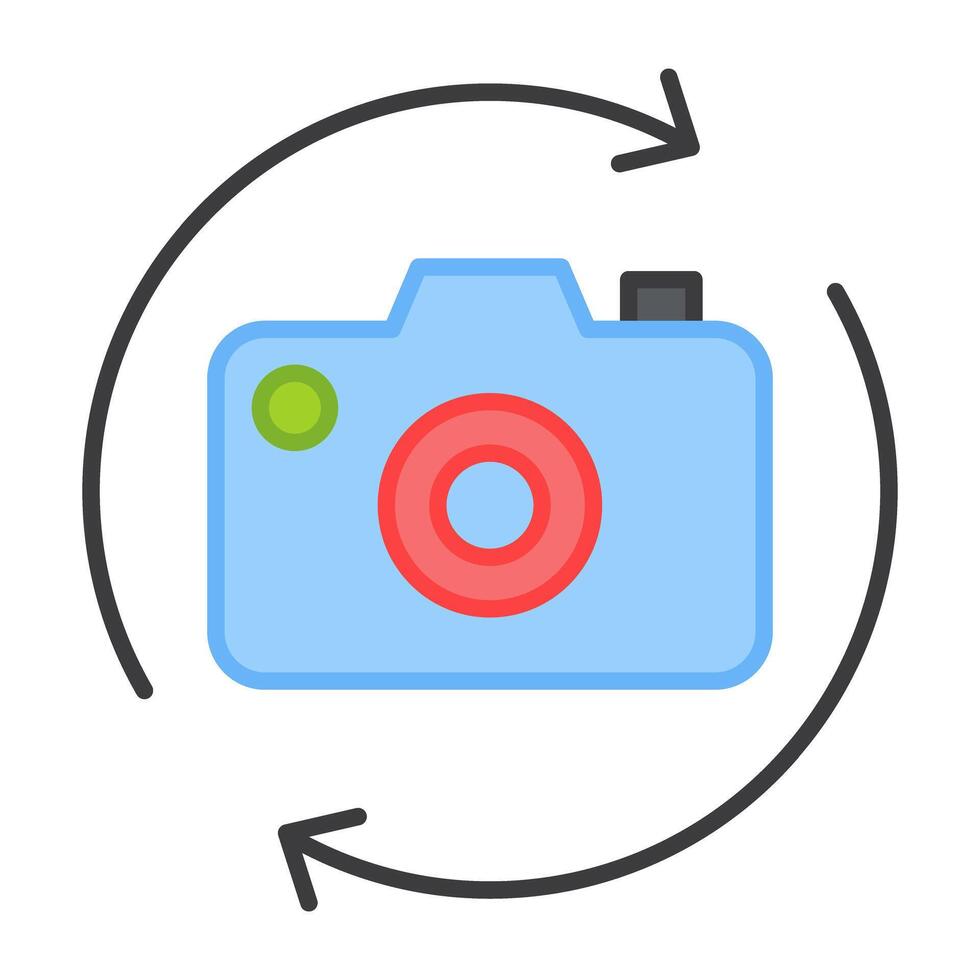 Modern technology icon of camera vector