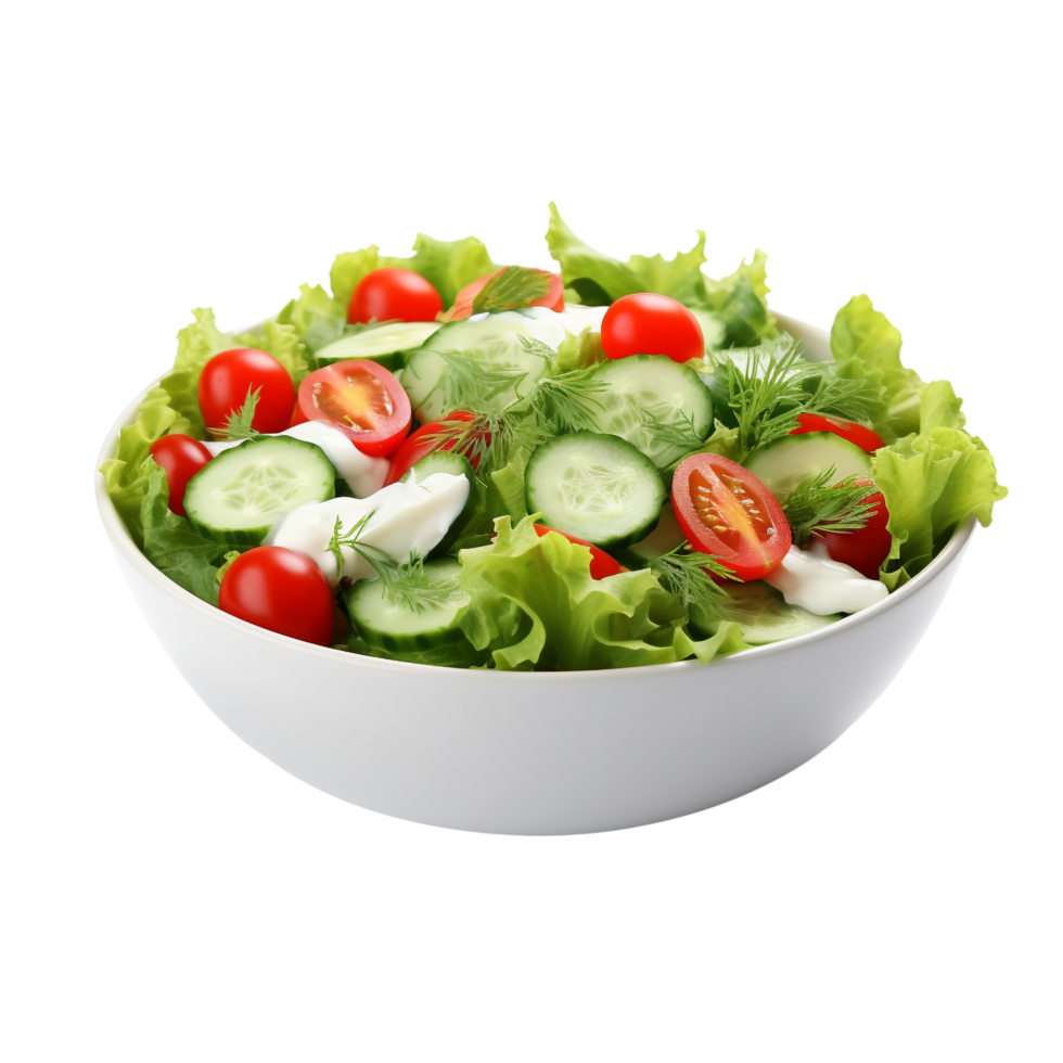 AI generated Vegetables salad clip art png