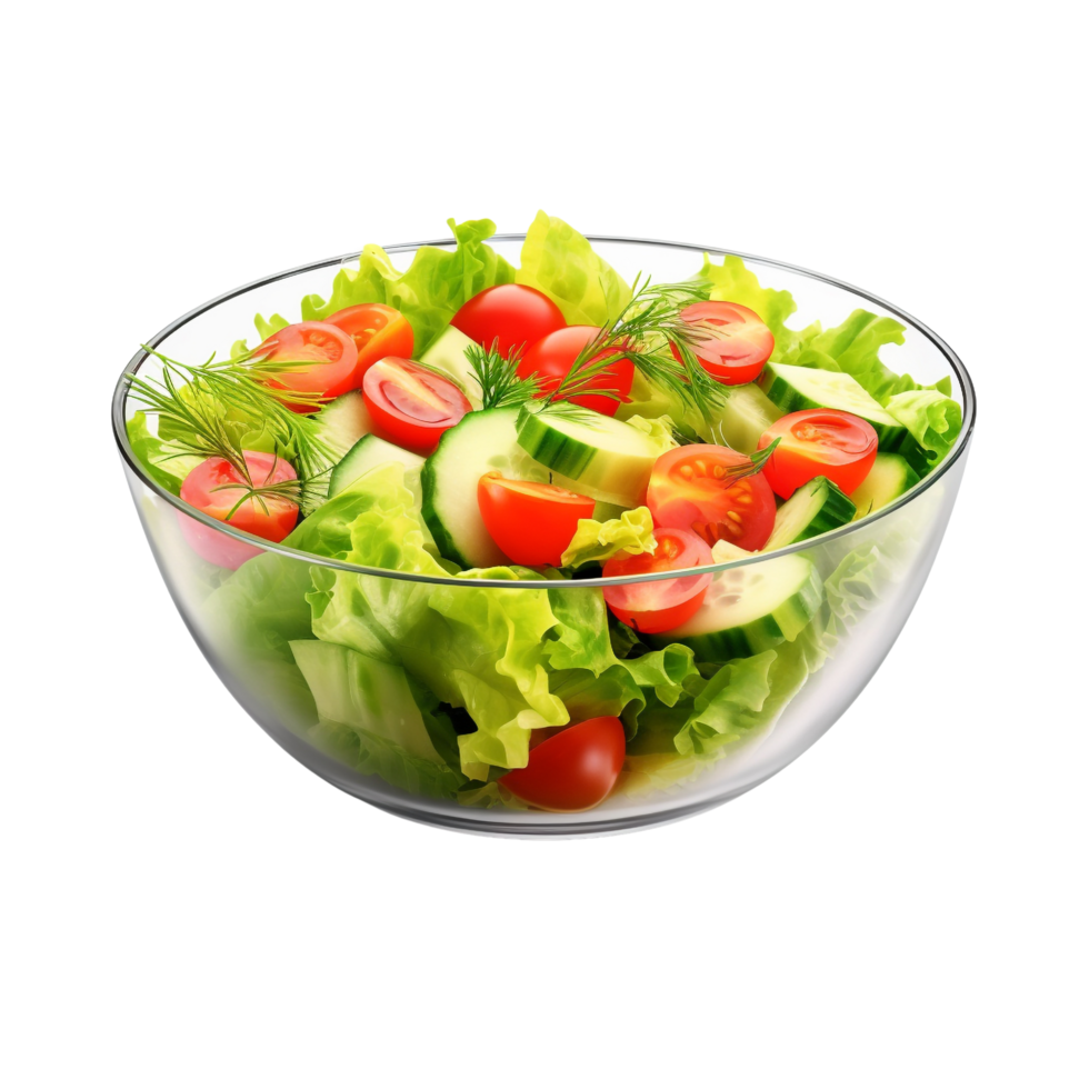 ai gegenereerd groenten salade klem kunst png