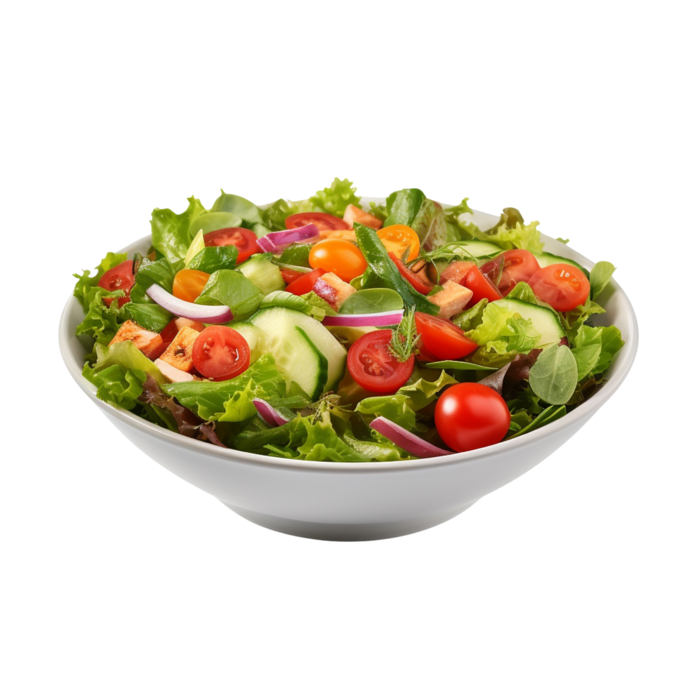 AI generated Vegetables salad clip art png