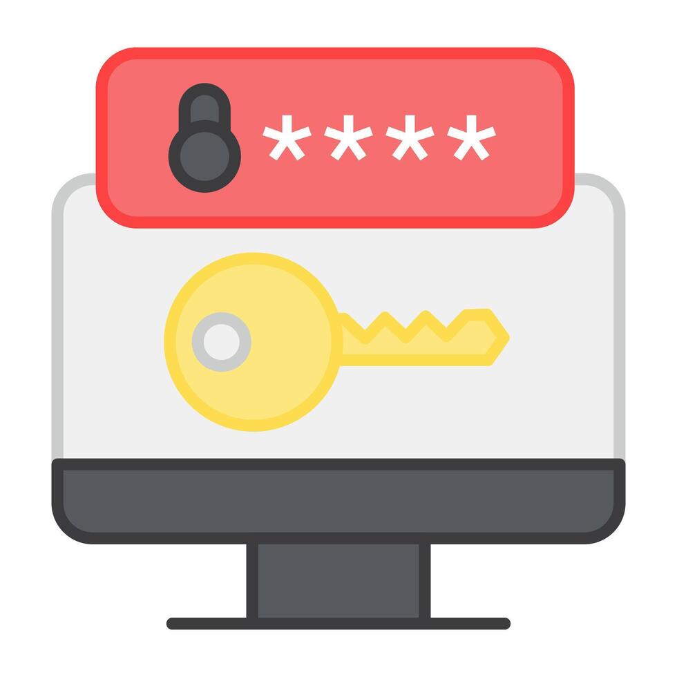 A modern design icon of web access vector