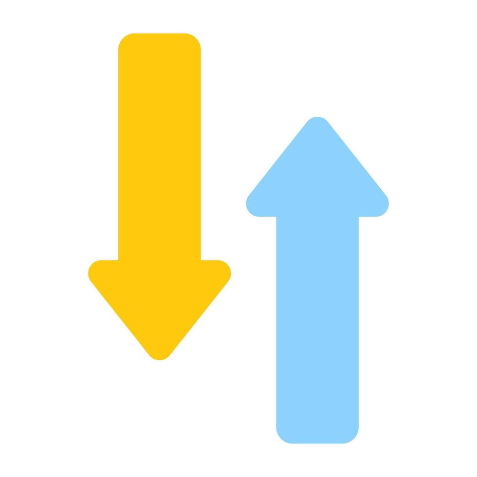 A premium download vector of opposite arrows