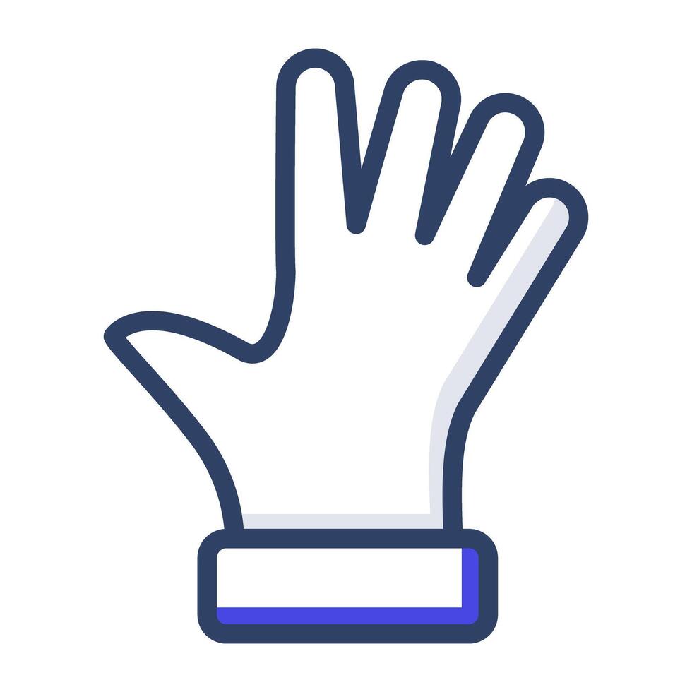 Trendy vector design of lab glove