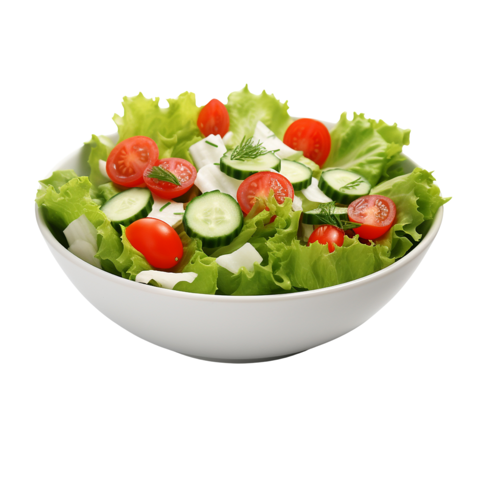 AI generated Vegetables salad clip art png