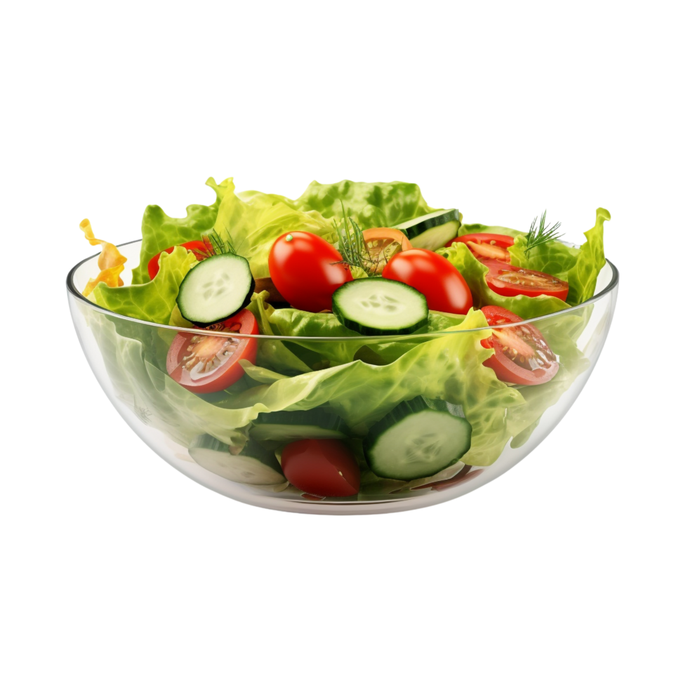 AI generated Vegetables salad clip art png