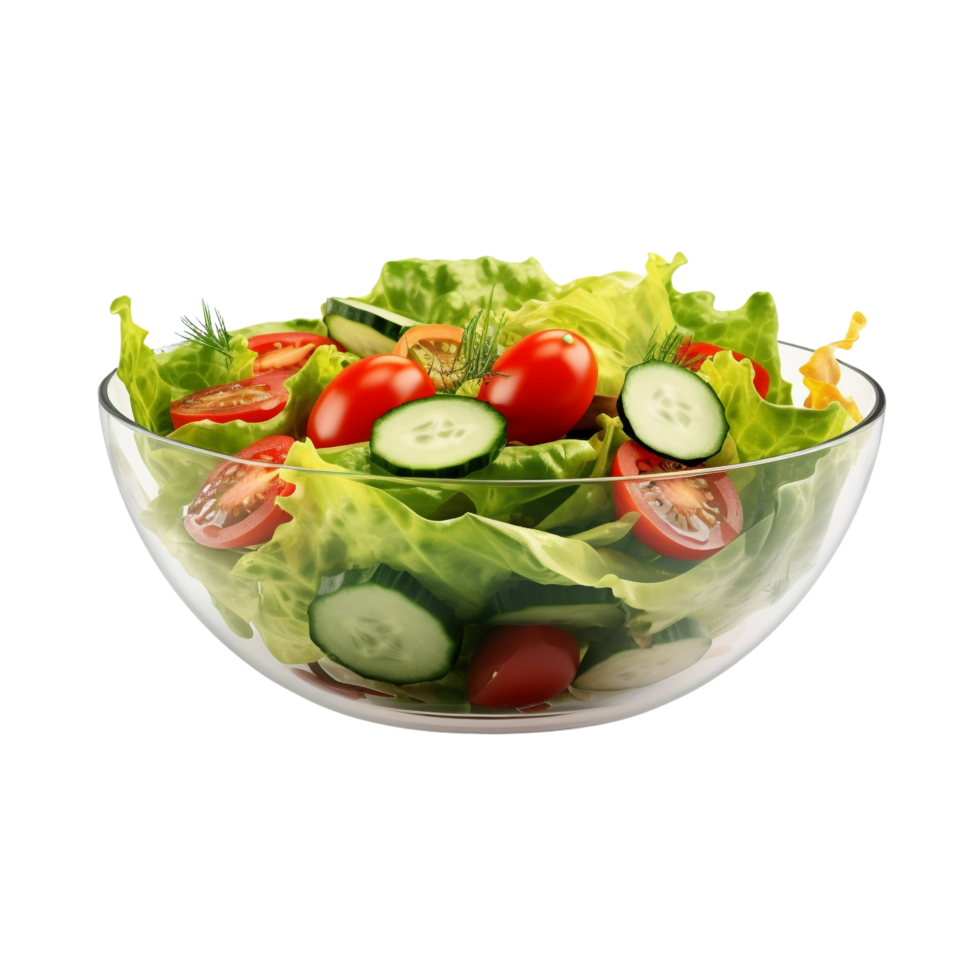 AI generated Vegetables salad clip art png