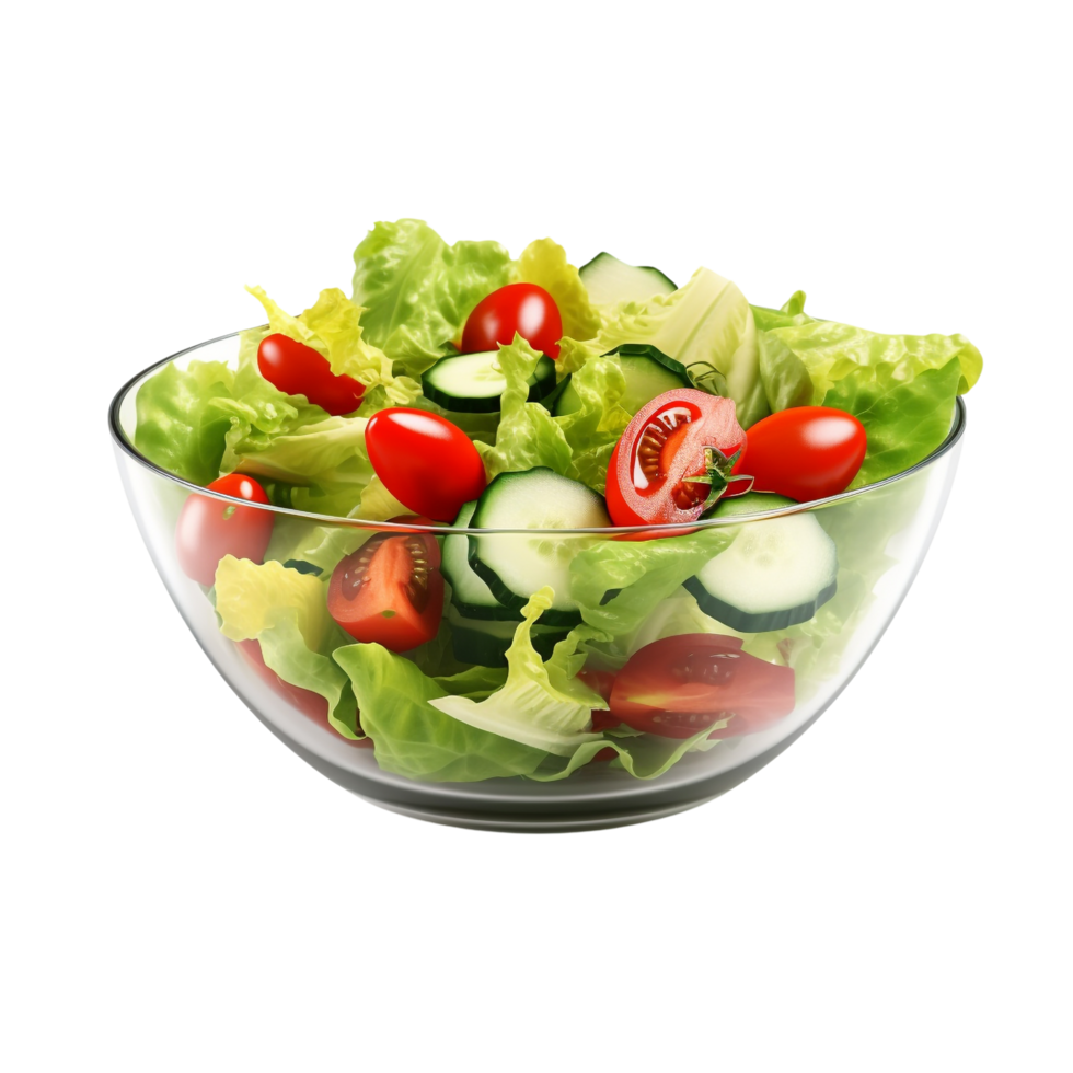 AI generated Vegetables salad clip art png