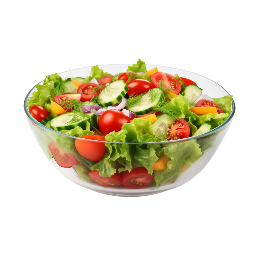 AI generated Vegetables salad clip art png