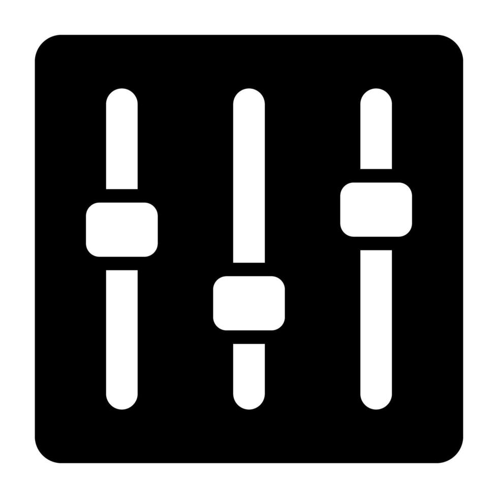 An icon design of volume equalizer vector
