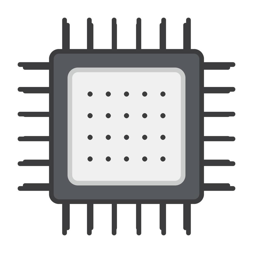 A perfect design vector of microchip