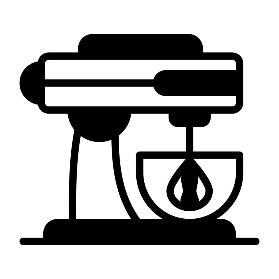 A solid design, icon of coffee maker vector