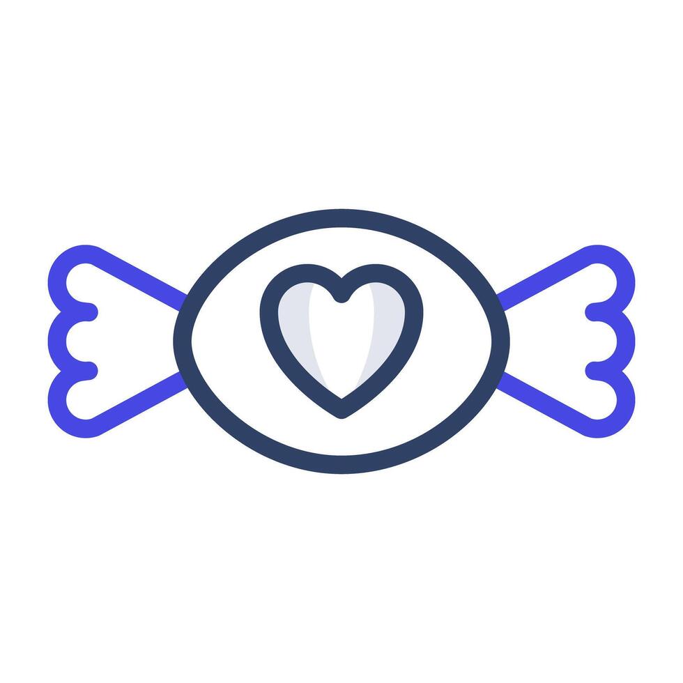 Heart with wings, concept of heart wings linear icon vector