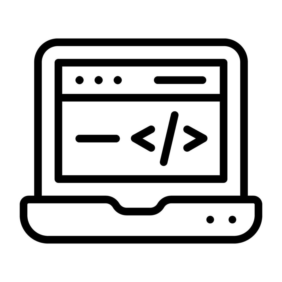 moderno estilo vector de web codificación