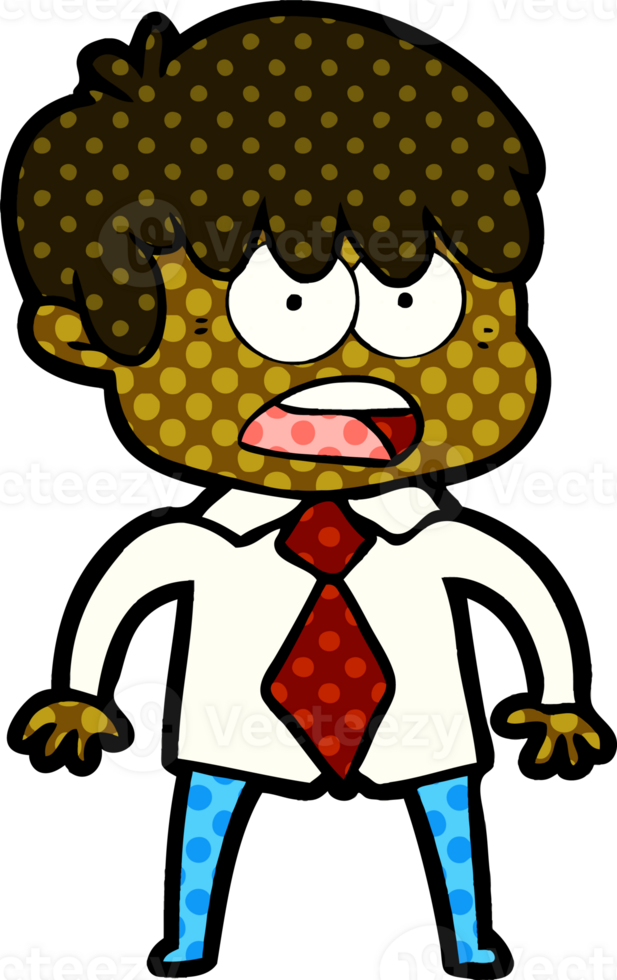 worried cartoon boy png