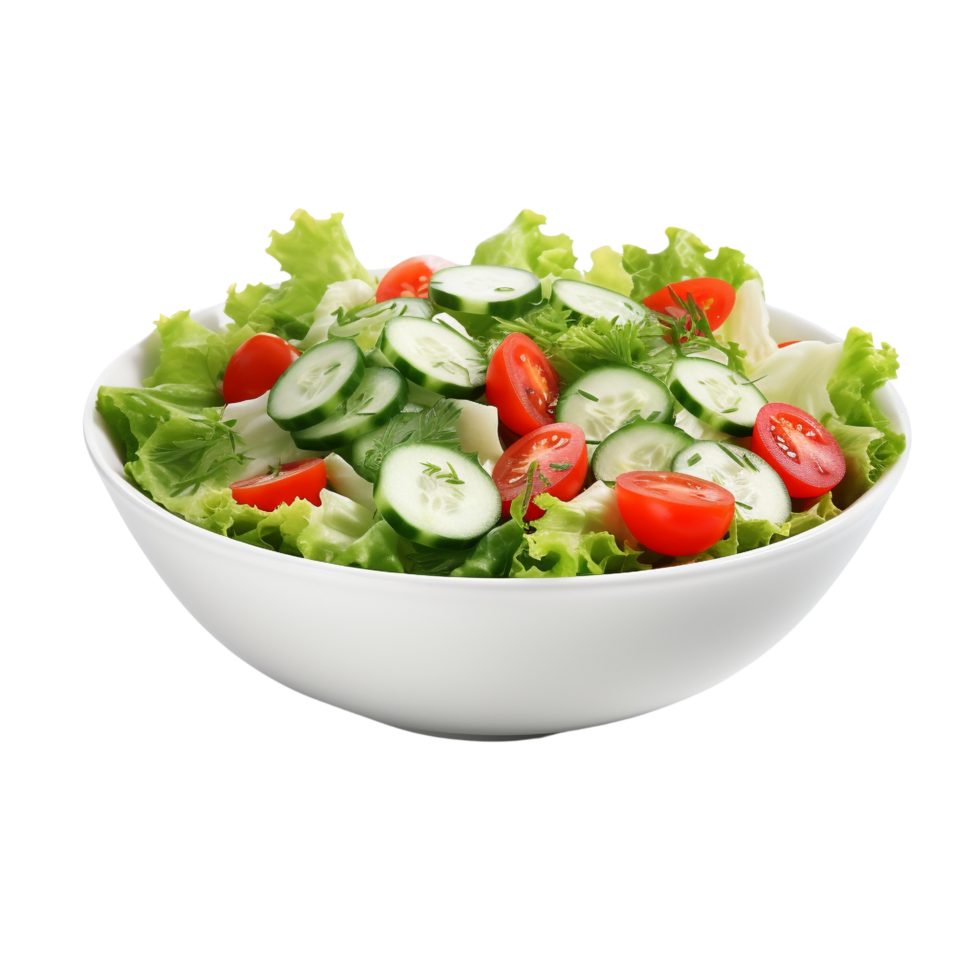 AI generated Vegetables salad clip art png