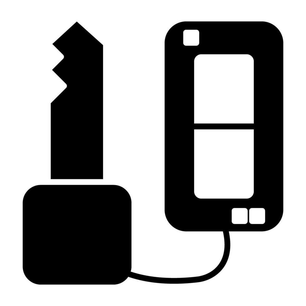 A modern design icon of key fob vector