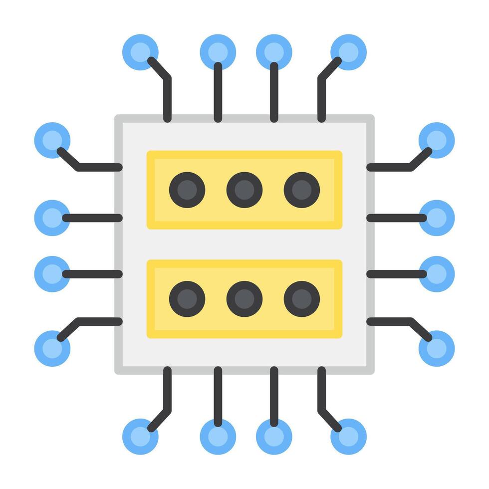 A perfect design vector of server chip
