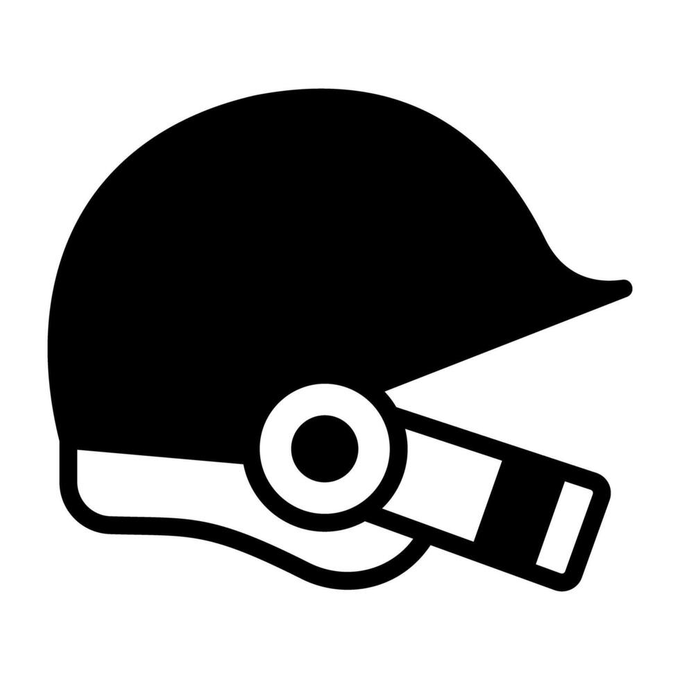 A hard hat for head protection icon, filled design of helmet vector