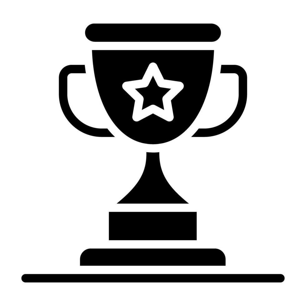 A premium download icon of star trophy, achievement concept vector