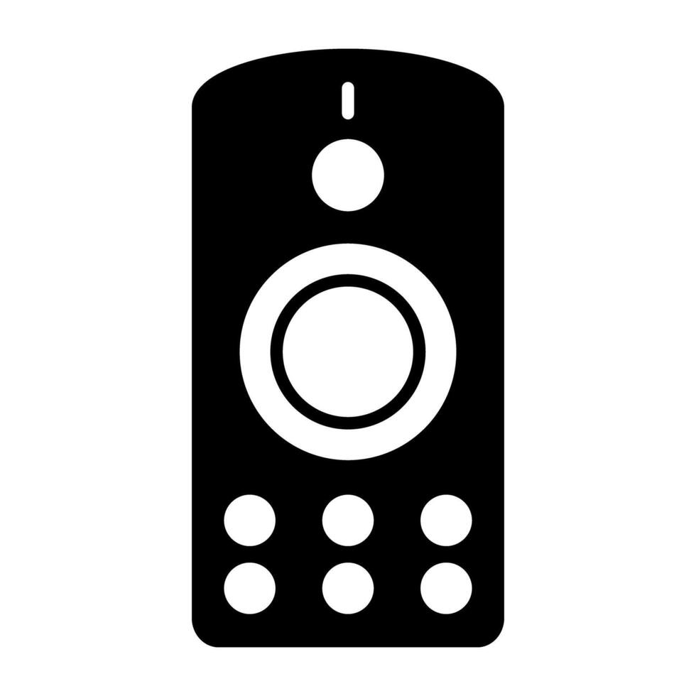 An editable design icon of TV remote vector