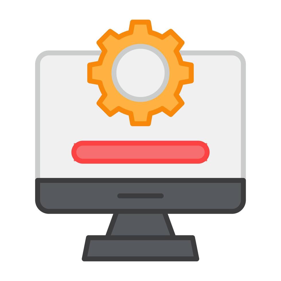 Gear inside monitor, system installation vector