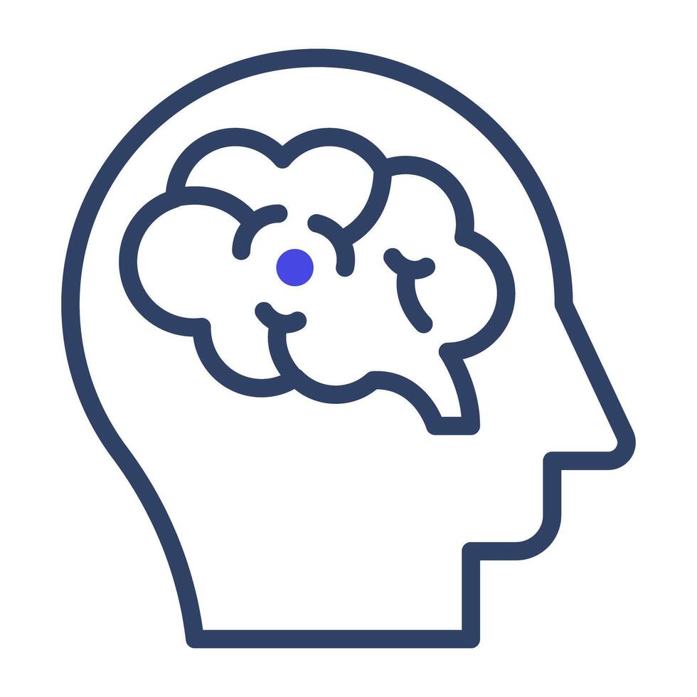 un editable diseño icono de humano cerebro vector