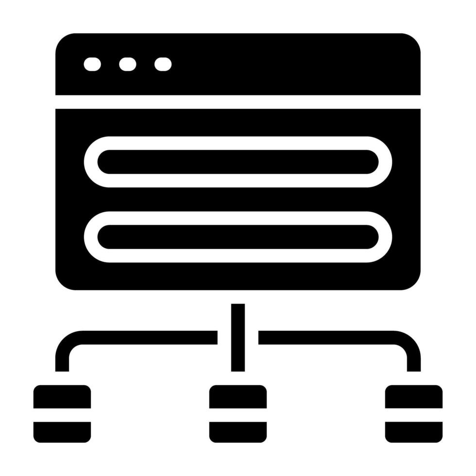 An icon design of web algorithm vector